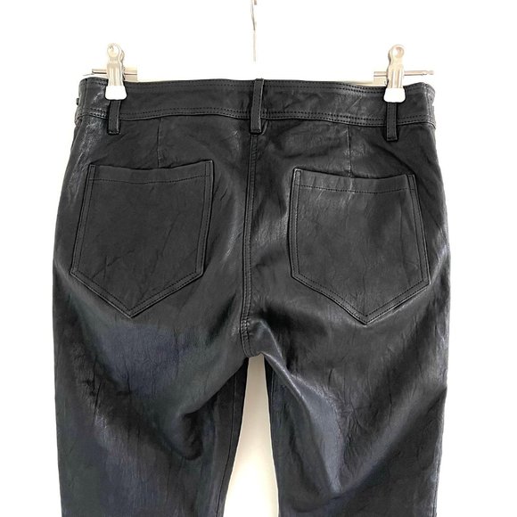 New A.L.C. ‘Dent’ Black Lace-Up Leather Pants Size 4 - Picture 11 of 13